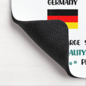 German Shepherd Origin Funny German Shepherd Lover Mousepad (Ecke)