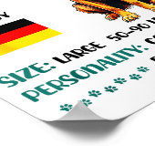 German Shepherd Origin Funny German Shepherd Lover Poster (Ecke)