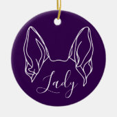 German Shepherd Ornament (Om Logo) (Vorne)