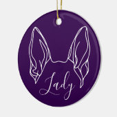 German Shepherd Ornament (Om Logo) (Links)