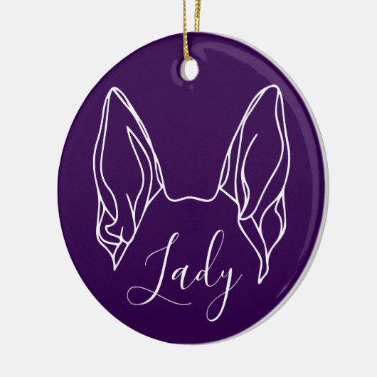German Shepherd Ornament (Om Logo) (Links)