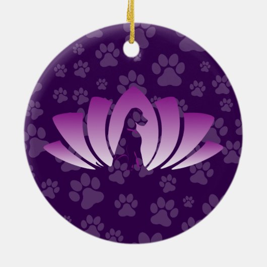 German Shepherd Ornament (Om Logo) (Hinten)