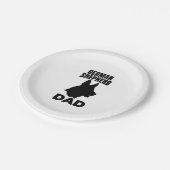 German Shepherd Papa Pappteller (Schrägansicht)