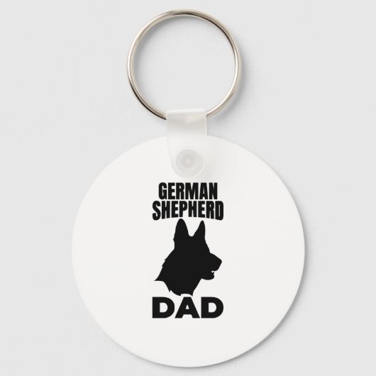 German Shepherd Papa Schlüsselanhänger (Vorderseite)