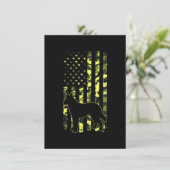 German Shepherd Patriotic Dog Dankeskarte (Stehend Vorderseite)