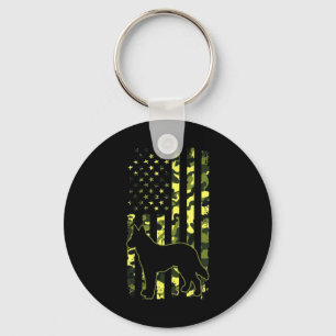 German Shepherd Patriotic Dog Schlüsselanhänger