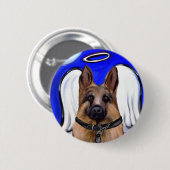 German Shepherd Patrol Dog Button (Vorne & Hinten)