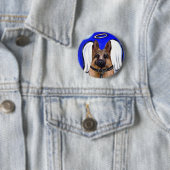 German Shepherd Patrol Dog Button (Beispiel)