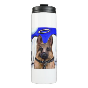 German Shepherd Patrol Dog Thermosbecher