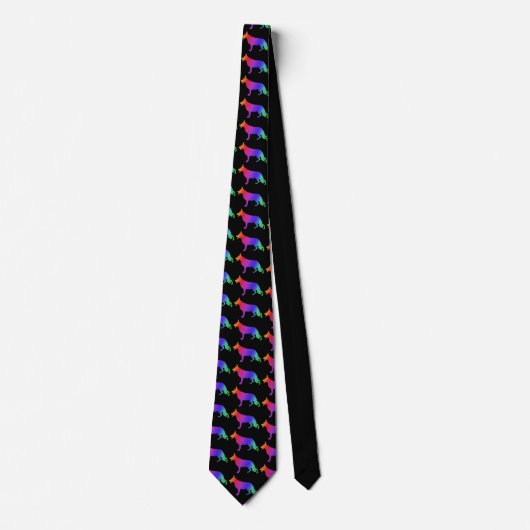 German  Shepherd Pattern Tie Krawatte (Vorderseite)