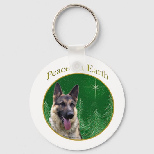 German Shepherd Peace Schlüsselanhänger (Vorderseite)
