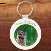 German Shepherd Peace Schlüsselanhänger (Vorderseite)