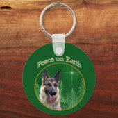 German Shepherd Peace Schlüsselanhänger (Rückseite)