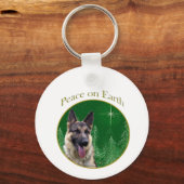 German Shepherd Peace Schlüsselanhänger (Rückseite)