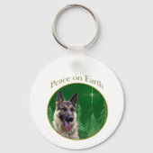 German Shepherd Peace Schlüsselanhänger (Rückseite)