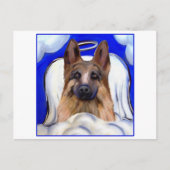 German Shepherd PET ANGEL Postkarte (Vorderseite)