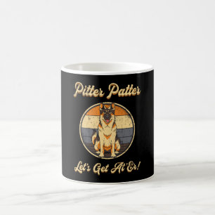 German Shepherd Pitter Patter Dog Lover Vintag Kaffeetasse