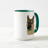 German Shepherd Play Time mit Ball Tasse (VorderseiteRechts)