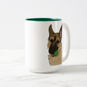 German Shepherd Play Time mit Ball Tasse (VorderseiteRechts)