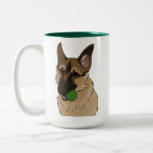 German Shepherd Play Time mit Ball Tasse (Links)