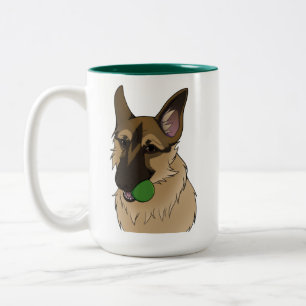 German Shepherd Play Time mit Ball Tasse