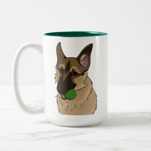 German Shepherd Play Time mit Ball Tasse (Links)