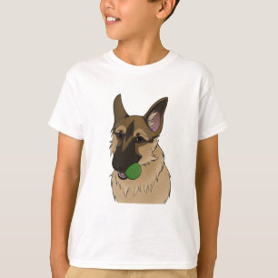 German Shepherd Play Time with Ball T-Shirt