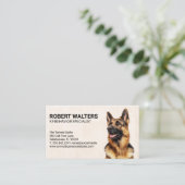 German Shepherd Portrait Visitenkarte (Stehend Vorderseite)