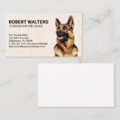 German Shepherd Portrait Visitenkarte (Vorne/Hinten)