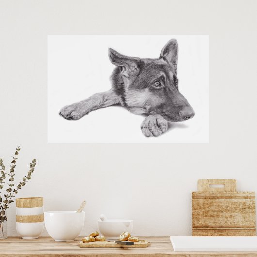 German Shepherd Poster (Küche)