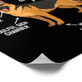German Shepherd  Poster (Ecke)