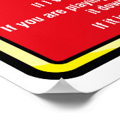 German Shepherd Poster (Ecke)