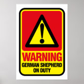 German Shepherd Poster (Vorne)