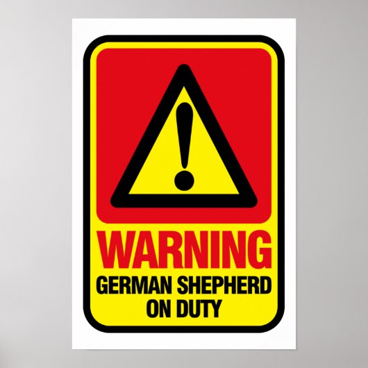 German Shepherd Poster (Vorne)