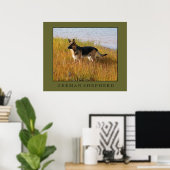 German Shepherd Print Poster (Heimbüro)