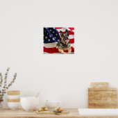 German Shepherd Print Poster (Küche)