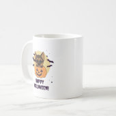German Shepherd Pumpkin Hunde Happy Halloween Kaffeetasse (Vorderseite Links)