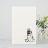 German Shepherd Puppy Briefpapier (Stehend Vorderseite)