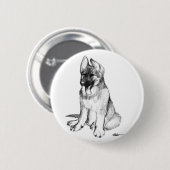 German Shepherd Puppy Button (Vorne & Hinten)