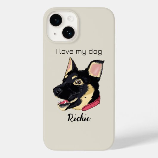 German Shepherd Puppy Dog Lover Case-Mate iPhone Hülle (Rückseite)