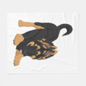 German Shepherd Puppy Fleecedecke (Vorderseite (Horizontal))