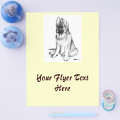 German Shepherd Puppy Flyer (Einzeln)