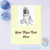 German Shepherd Puppy Flyer (Einzeln)