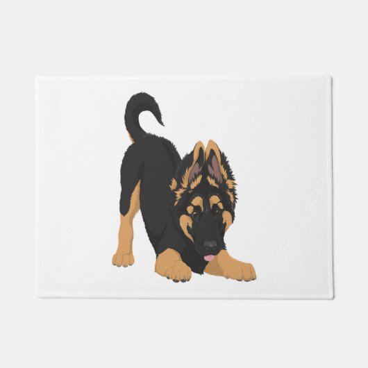 German Shepherd Puppy Fußmatte (Vorderseite)