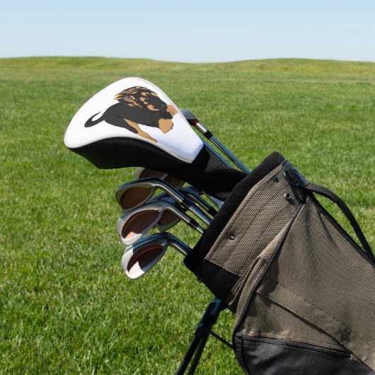 German Shepherd Puppy Golf Headcover (In SItu)