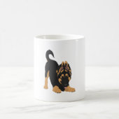 German Shepherd Puppy Kaffeetasse (Mittel)