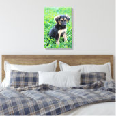 German Shepherd Puppy Leinwanddruck (Insitu (Schlafzimmer))