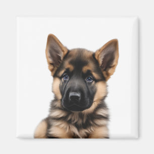 German Shepherd Puppy Magnet