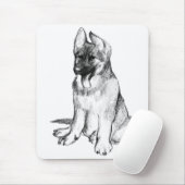 German Shepherd Puppy Mousepad (Mit Mouse)