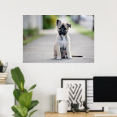 German Shepherd Puppy on Footpath Poster (Heimbüro)